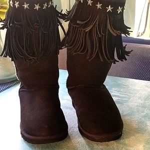 Ugg Jimmy choo fringe top ugh boots